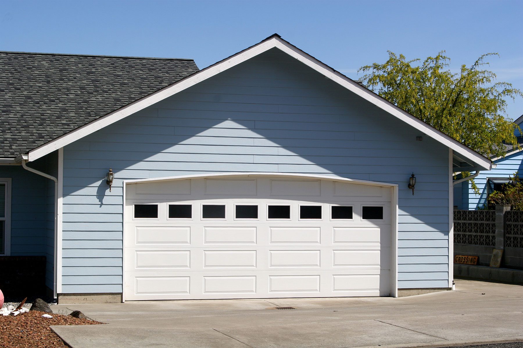 White Garage Door