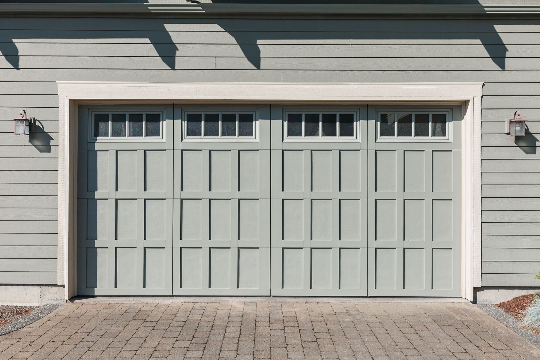 Warm Grey Garage Door