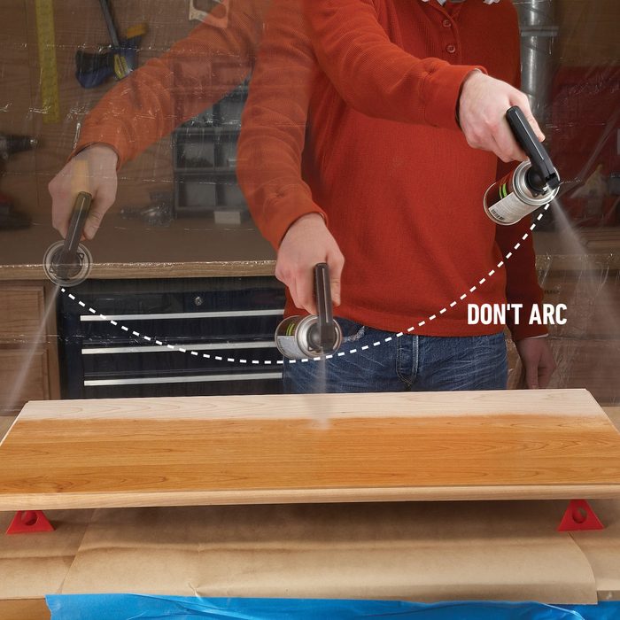 9 Tips For Spraying Varnish On Wood Dont Swing The Spray Can In An Arc