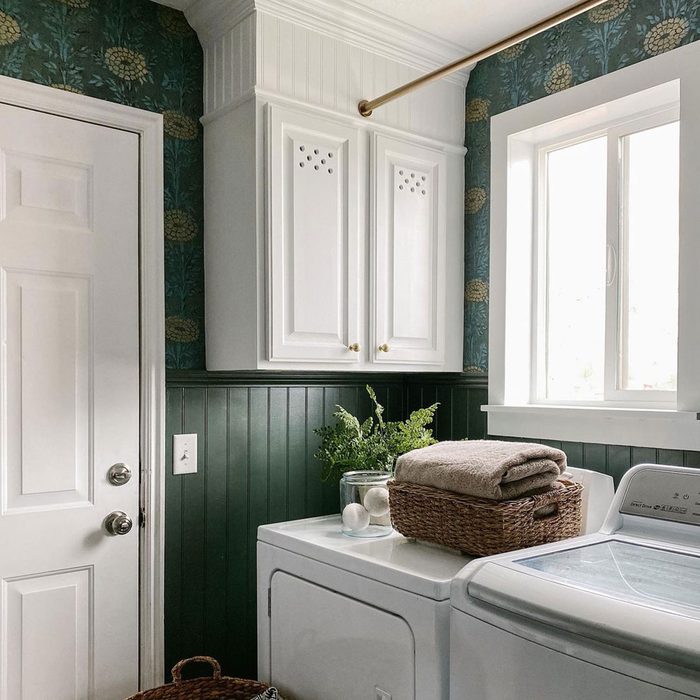 Drying Rod in Laundry Room