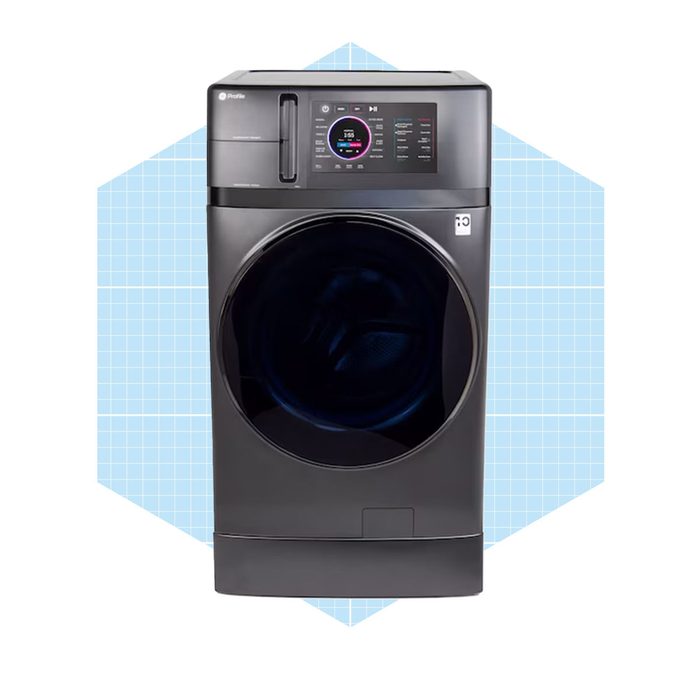 Ge Profile 4.8 Cu Ft Capacity Carbon Graphite Ventless All In One Washer Dryer