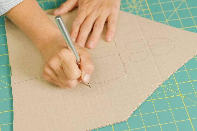 Cut the windows and doors