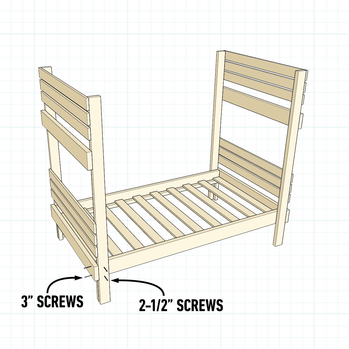 How To Build Bunk Beds Step 5