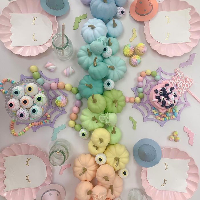 Pastel Rainbow Pumpkins Courtesy Tilda_Loves_Teddy Instagram