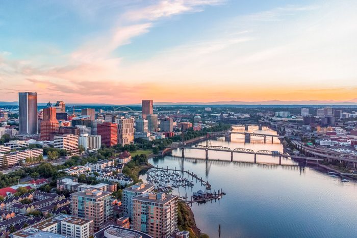 Sunrise At Portland Oregon