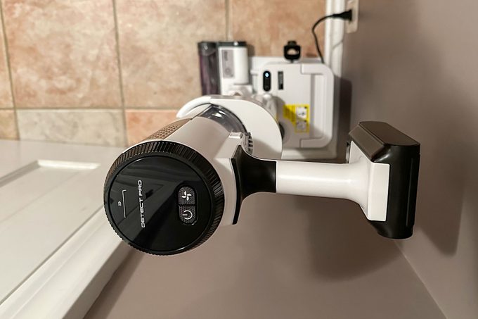 Shark Cordless Pro Vacuum on charging dock