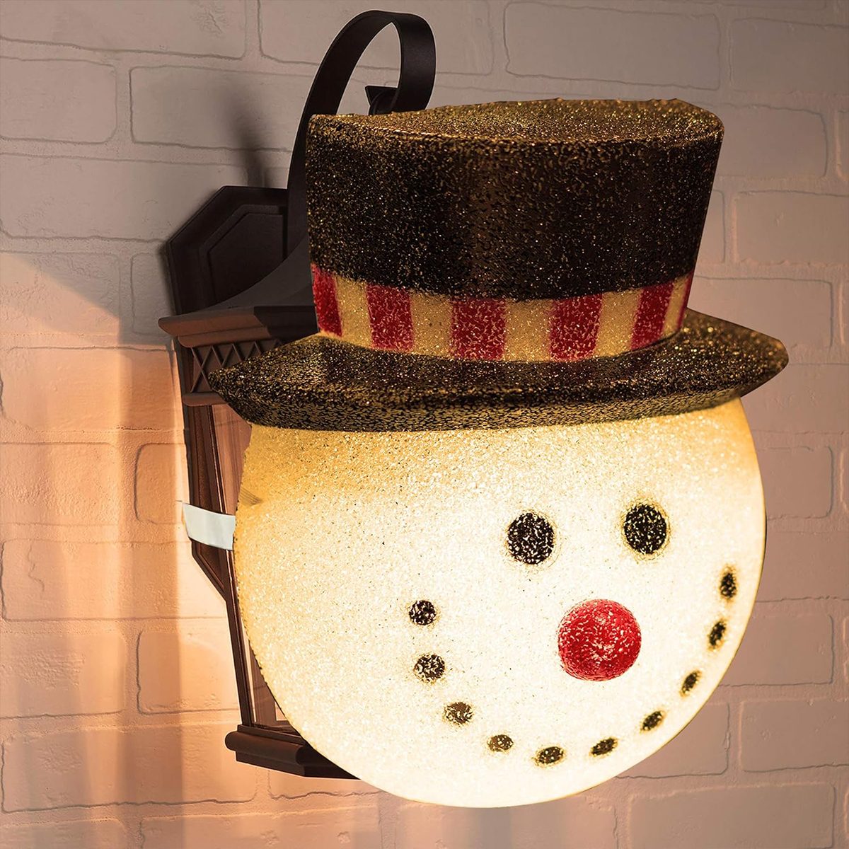 Snowman Porch Light Cover