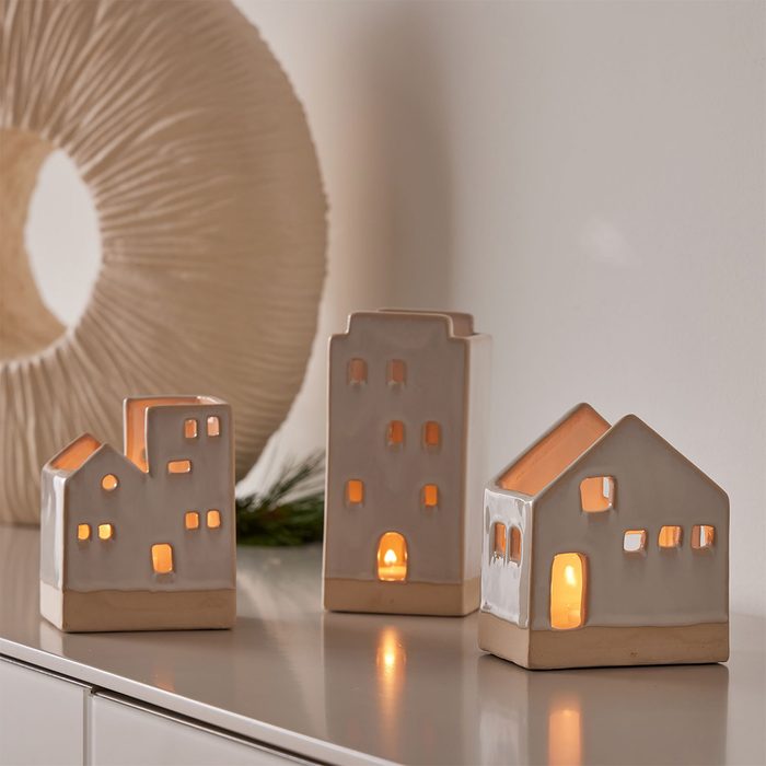 Village Tealight Candleholders