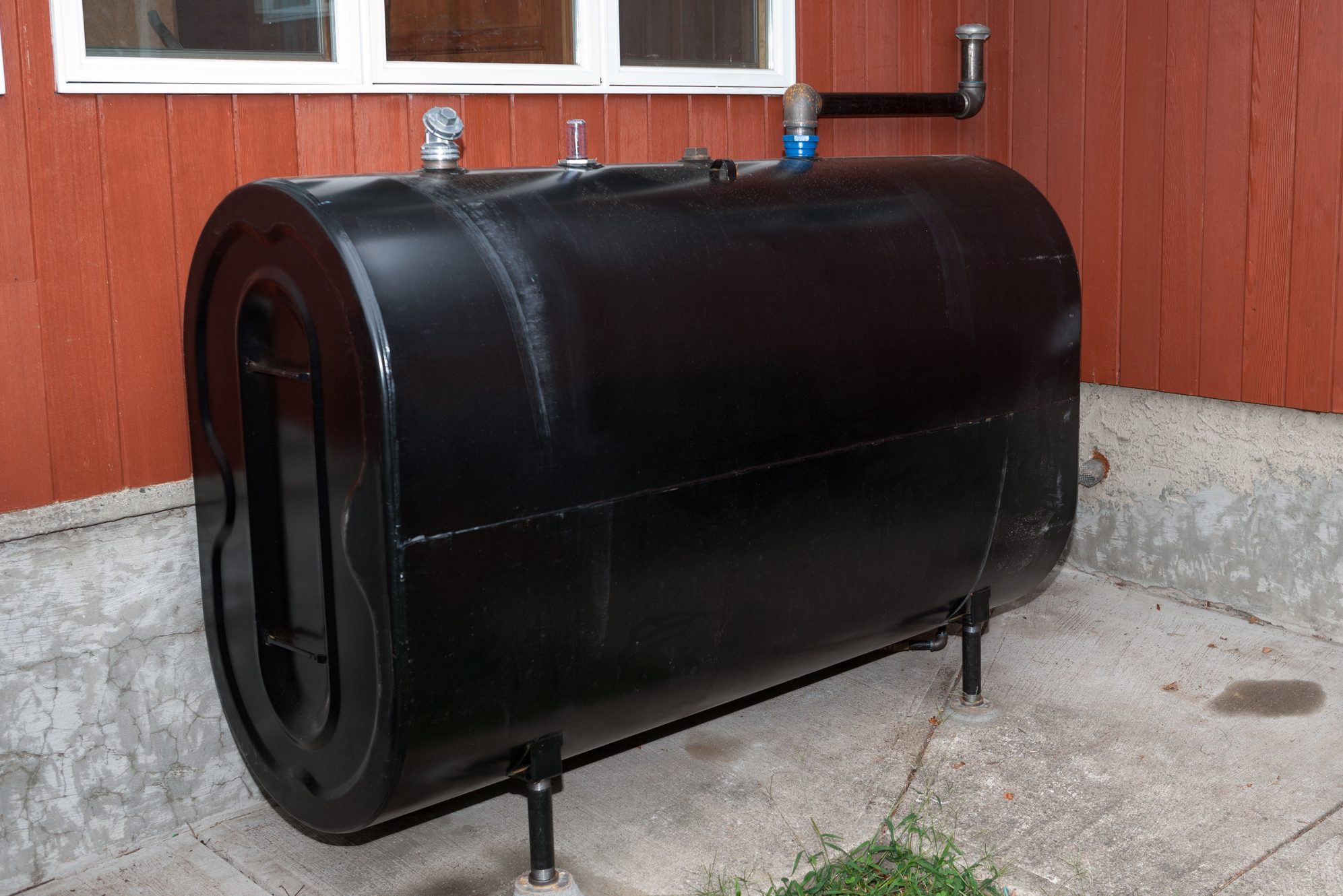 Home heating oil storage tank