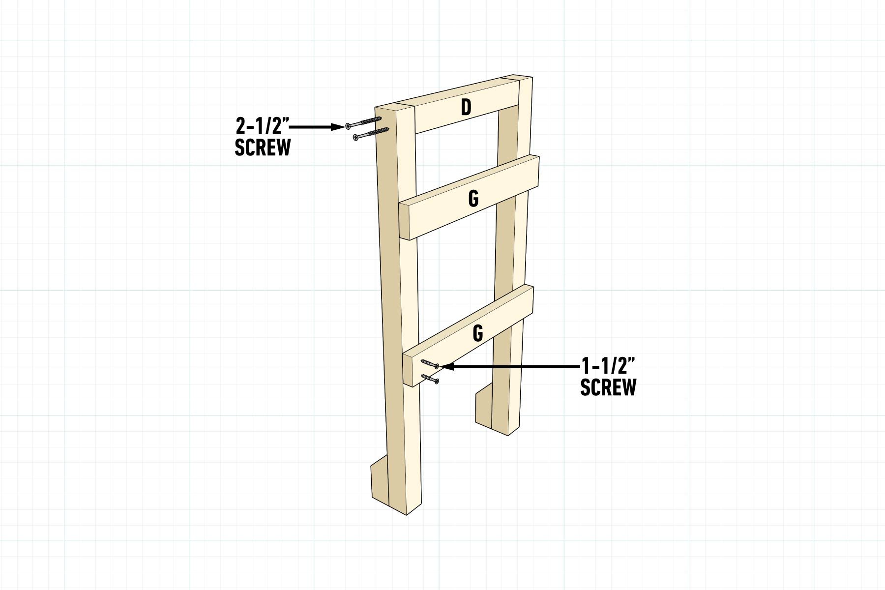 How To Build An Outdoor Dining Cart Make the side assemblies