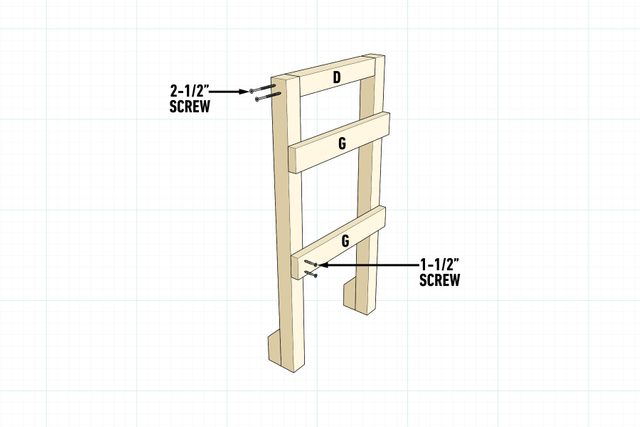 How To Build An Outdoor Dining Cart Make the side assemblies