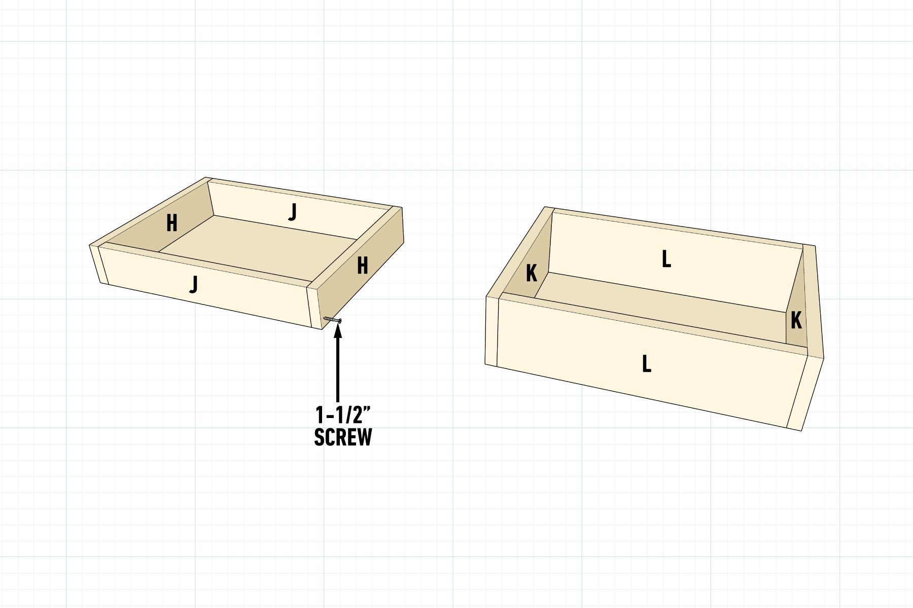 How To Build An Outdoor Dining Cart Make the drawers