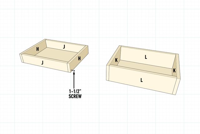 How To Build An Outdoor Dining Cart Make the drawers