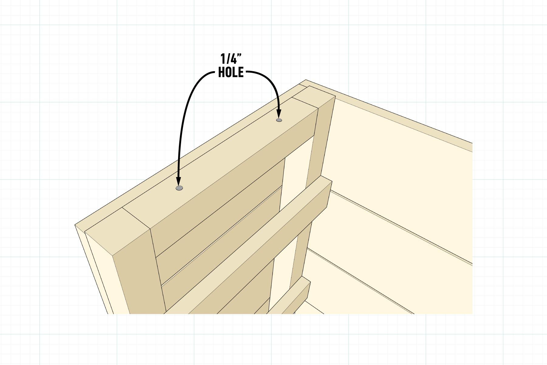 How To Build An Outdoor Dining Cart Prepare the crossmember