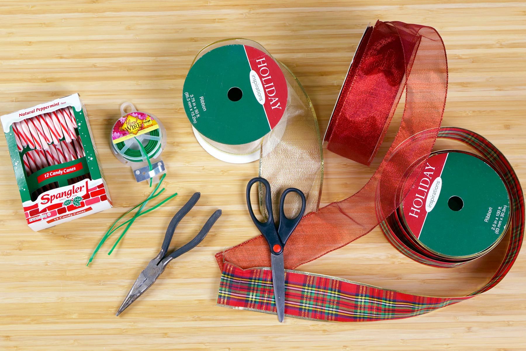 How To Put Ribbon On A Christmas Tree Cut the ribbon