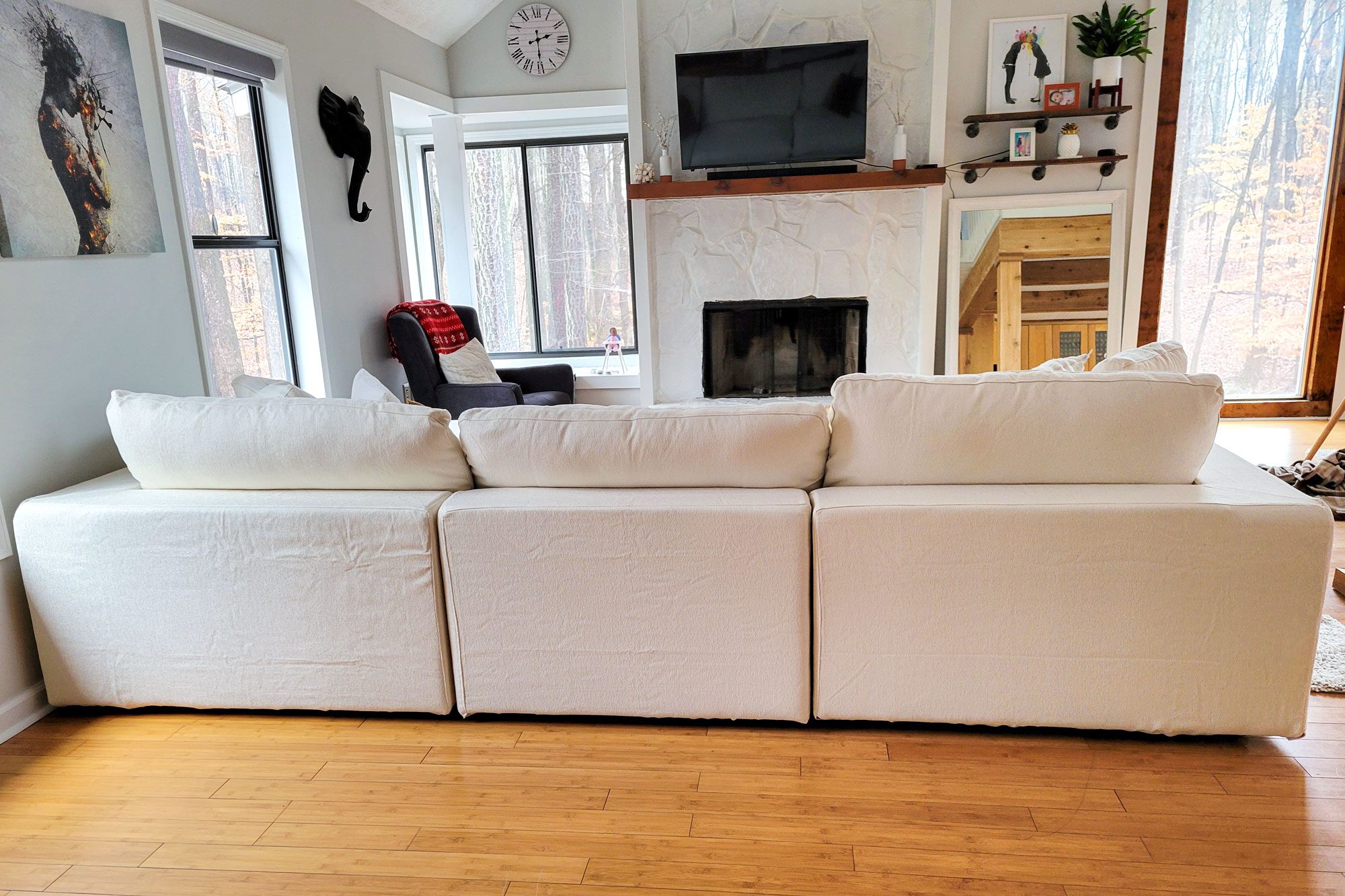 7th Avenue 4-Seat Modular Chaise Sectional