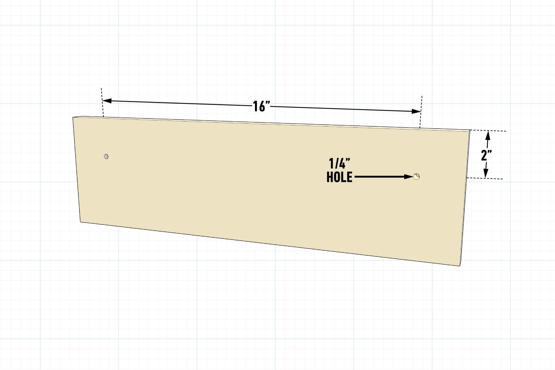 How To Build A Bike Rack For Your Garage Drill Mounting Hole