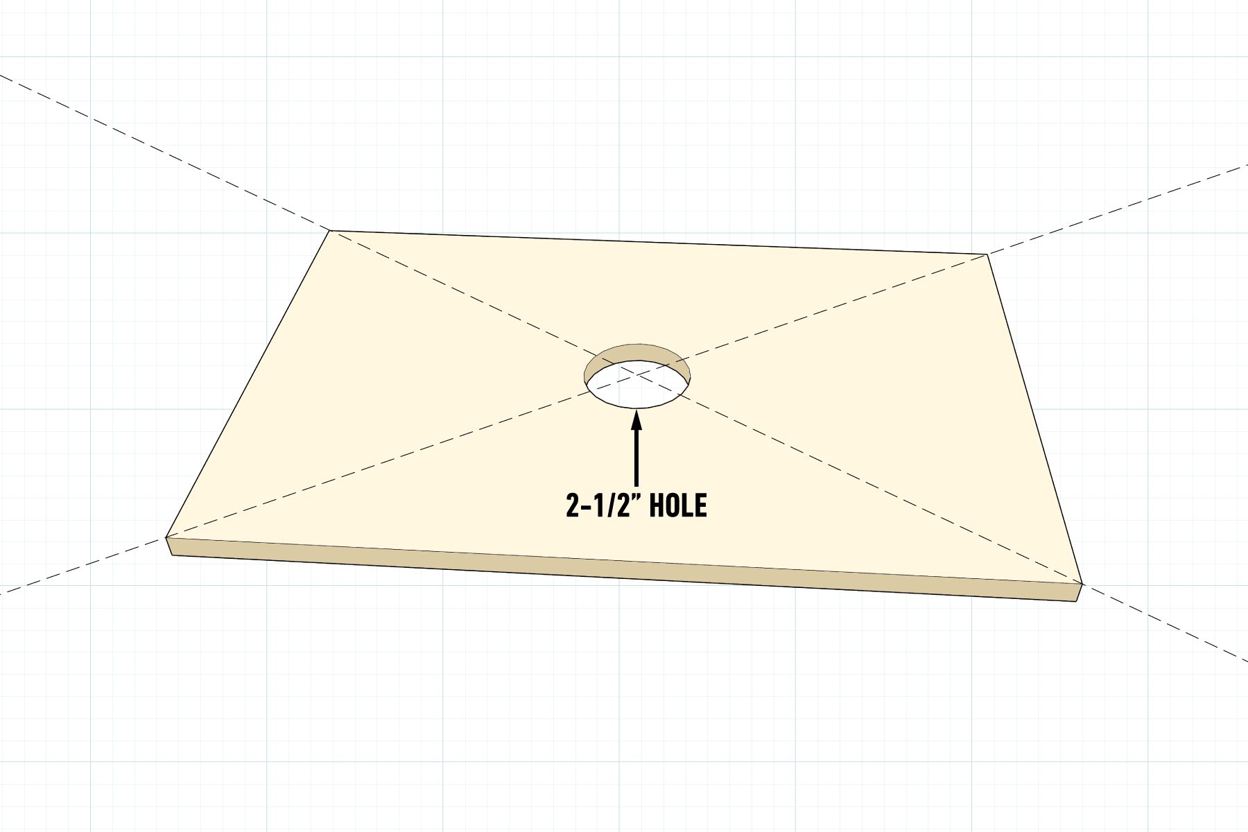 How To Build A Drum Sander Table on light grid background - Prepare the top