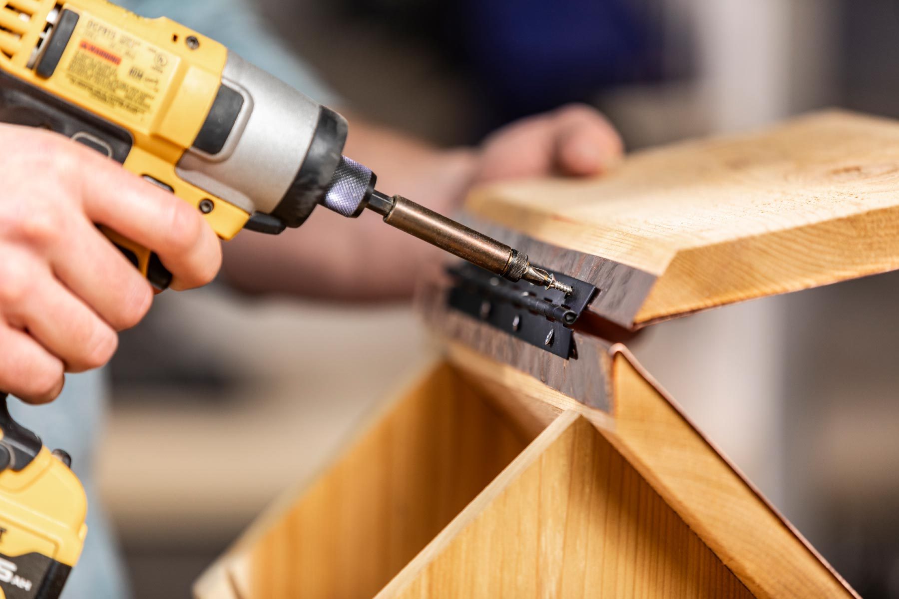 How To Make A Bird Feeder Install piano hinge