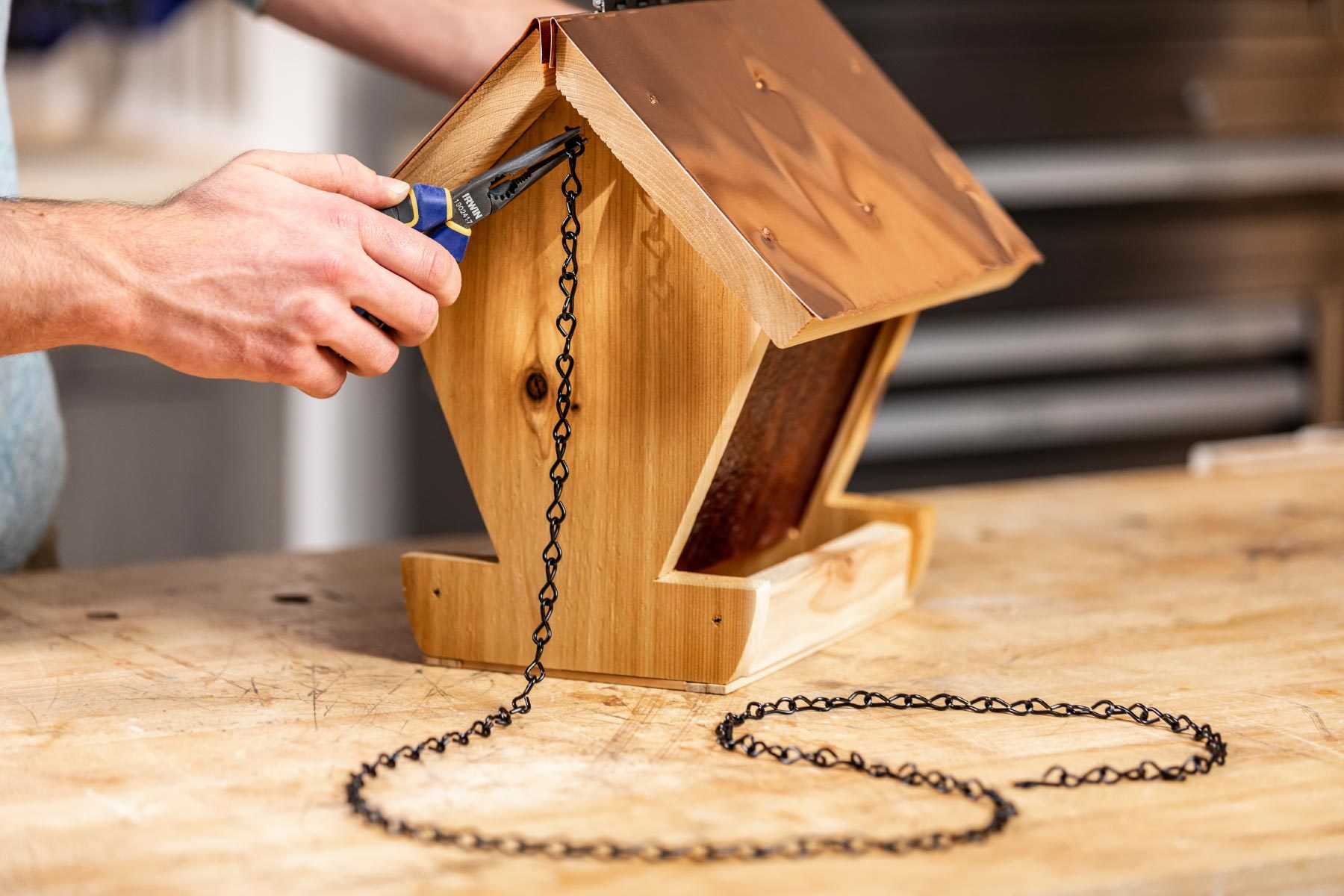 How To Make A Bird Feeder Attach chain