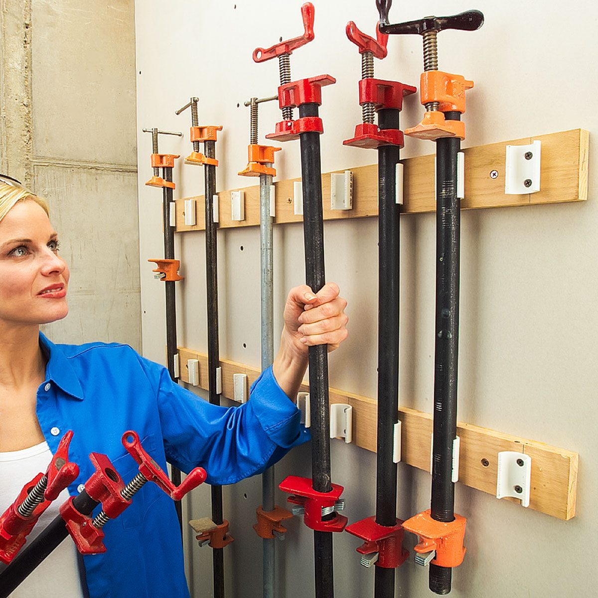 Clamp Storage Ideas Pvc Pipe Clamp Rack