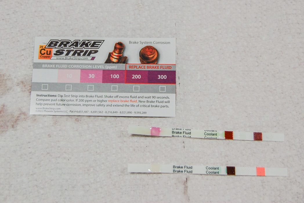 Test Brake Fluid Condition W Test Strip