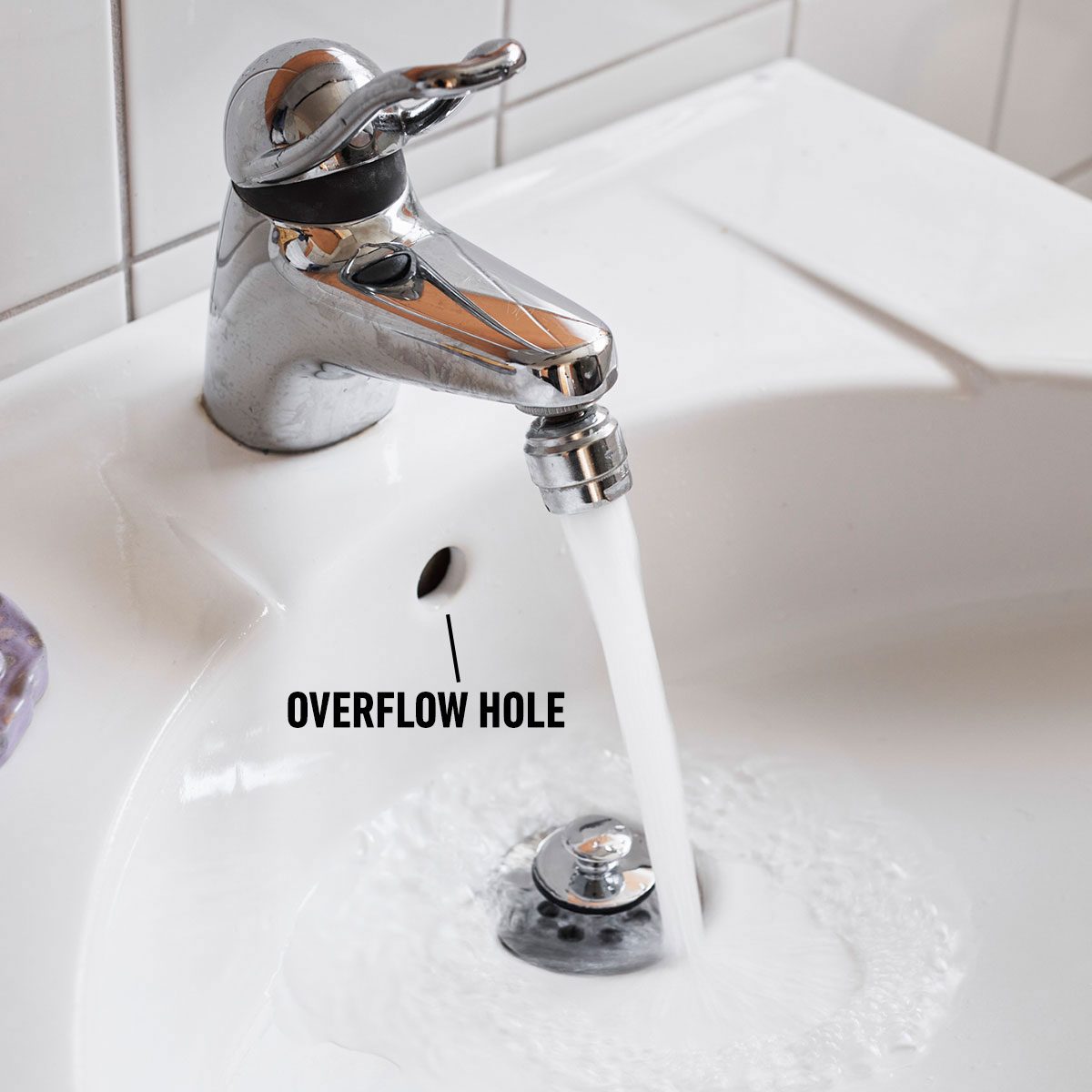 Where to cover overflow holes in bathroom