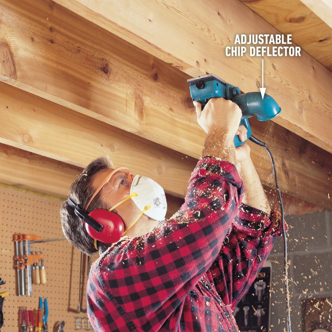 How To Use an Electric Planer Shave low spots in floor joists