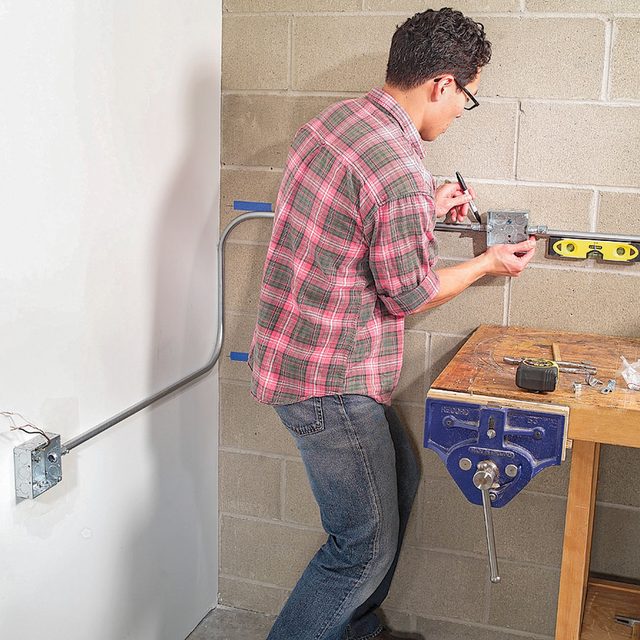 Level And Mark The Electric Conduit