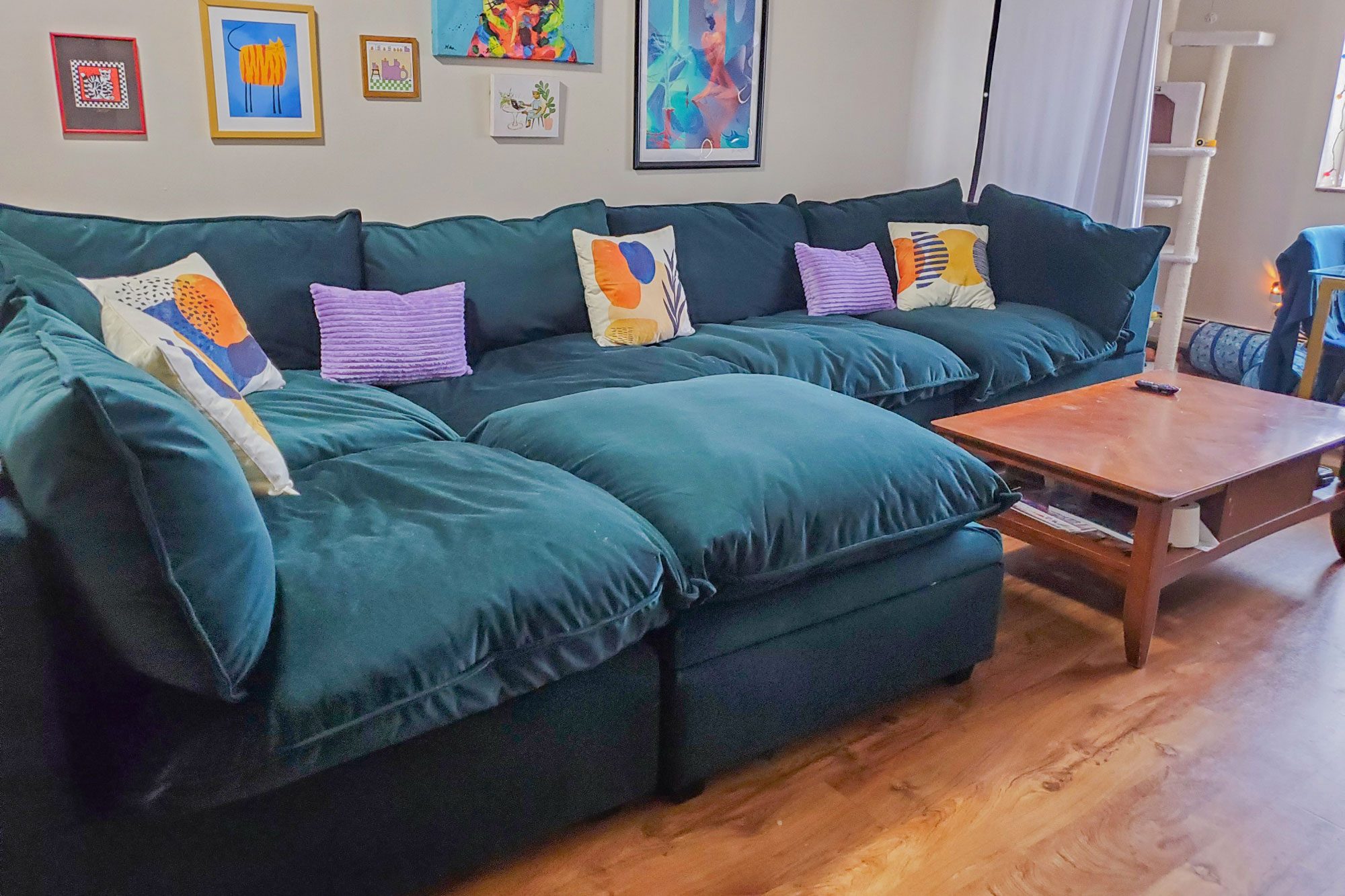 Jewel Toned Albany Park Kova Sectional