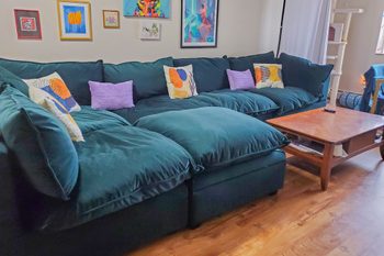 Jewel Toned Albany Park Kova Sectional