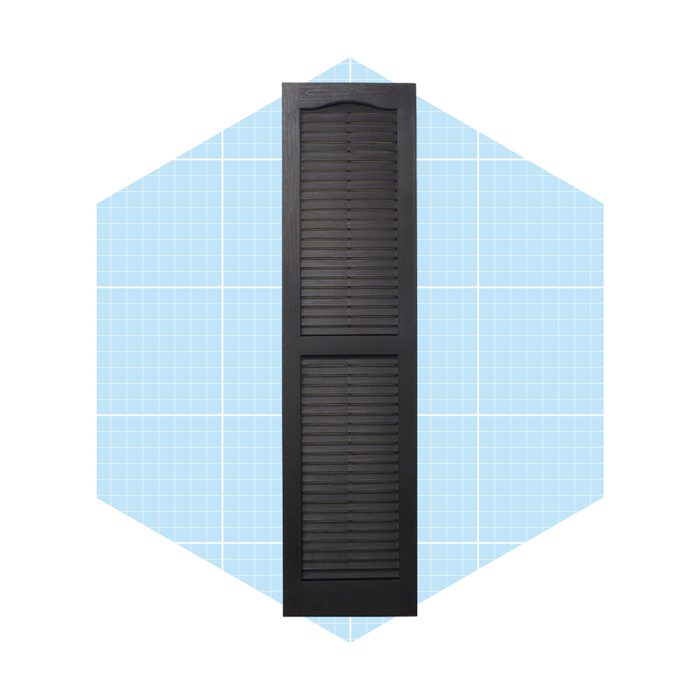 Alpha Shutters Cathedral Top Standard Open Louver Shutters Pair Ecomm Via Wayfair.com