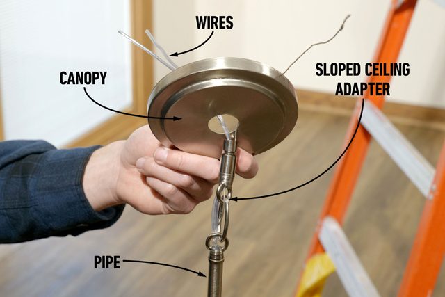 Assemble The Light Fixture On The Ground