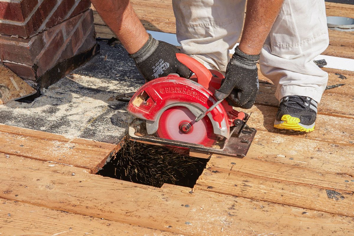 Repair The Decking And Cut New Vent Openings