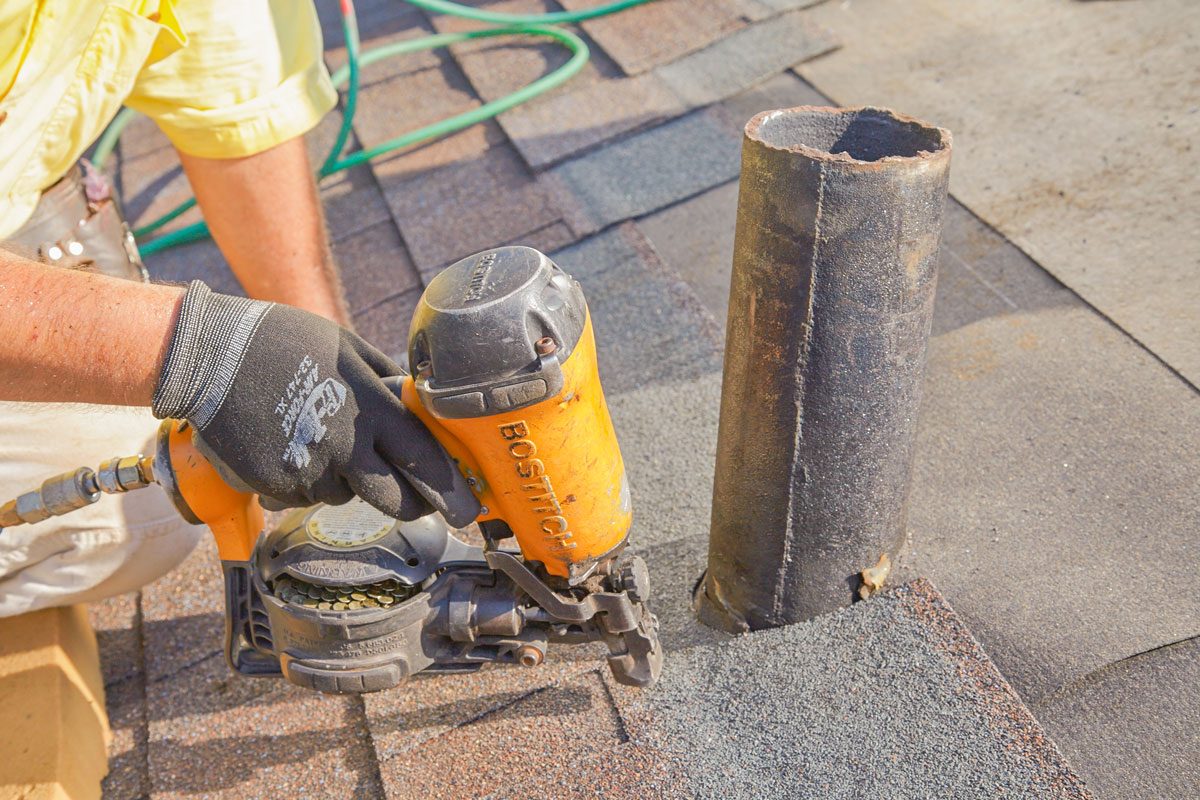 Shingle Around Existing Vents