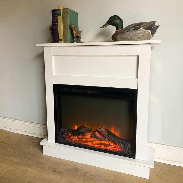 The 6 Best Electric Fireplaces, Tested By Shopping Experts Steelside Thaddeus Electric Fireplace Ssedit