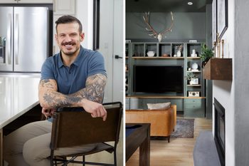 Portrait of Mr. Build it and his living room