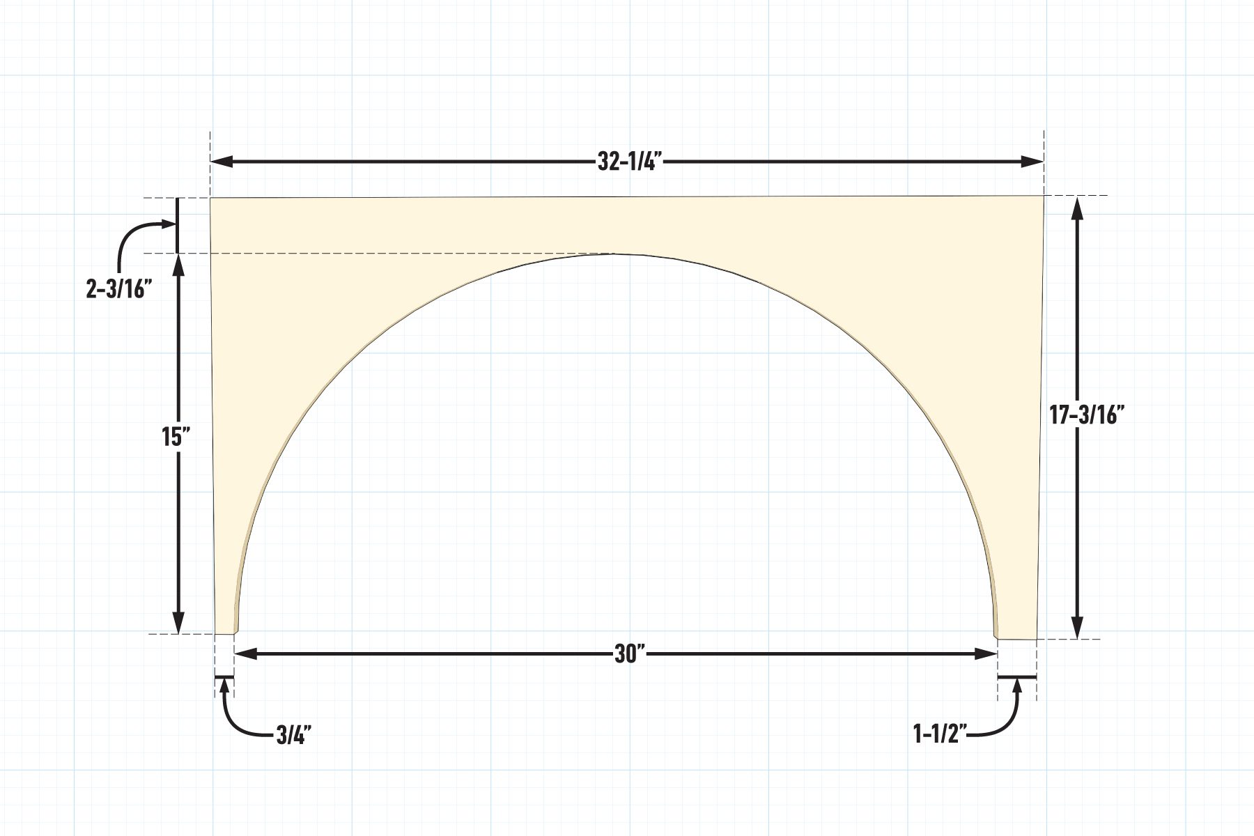 Build Built In Bookshelves- The Billy Bookcase Hack Cut the arches