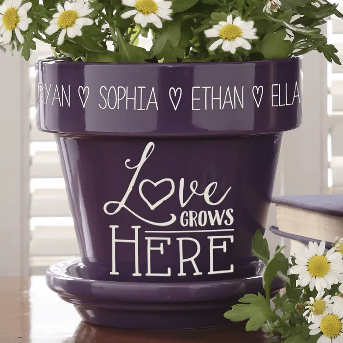 Personalized Flower Pot Ecomm Via Personalizationmall E1681831100625