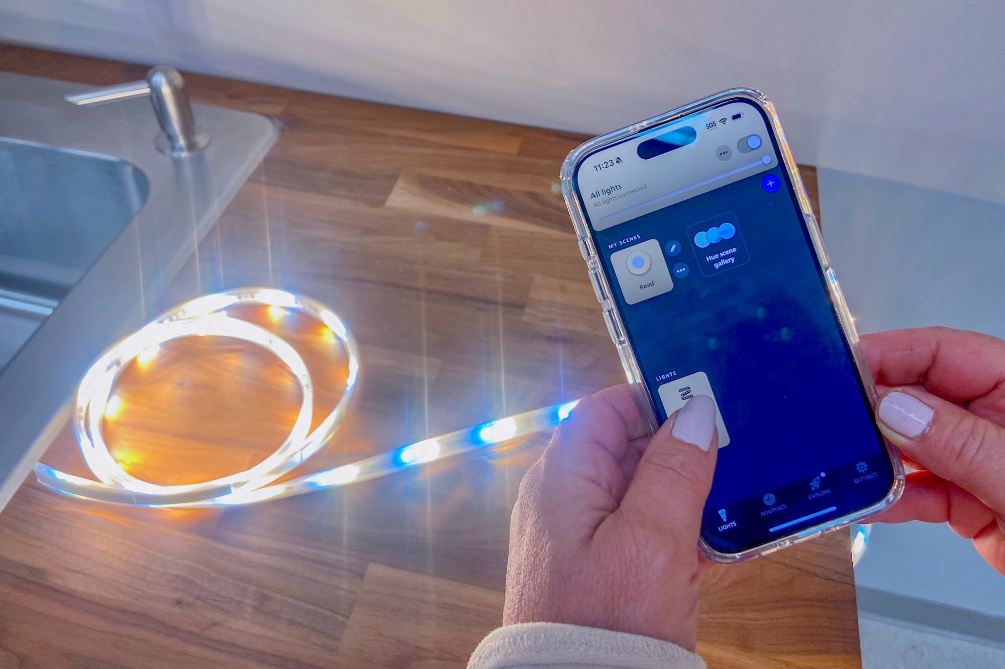 Philips Indoor 6 Foot Smart Led Light Strip Plus Base Kit