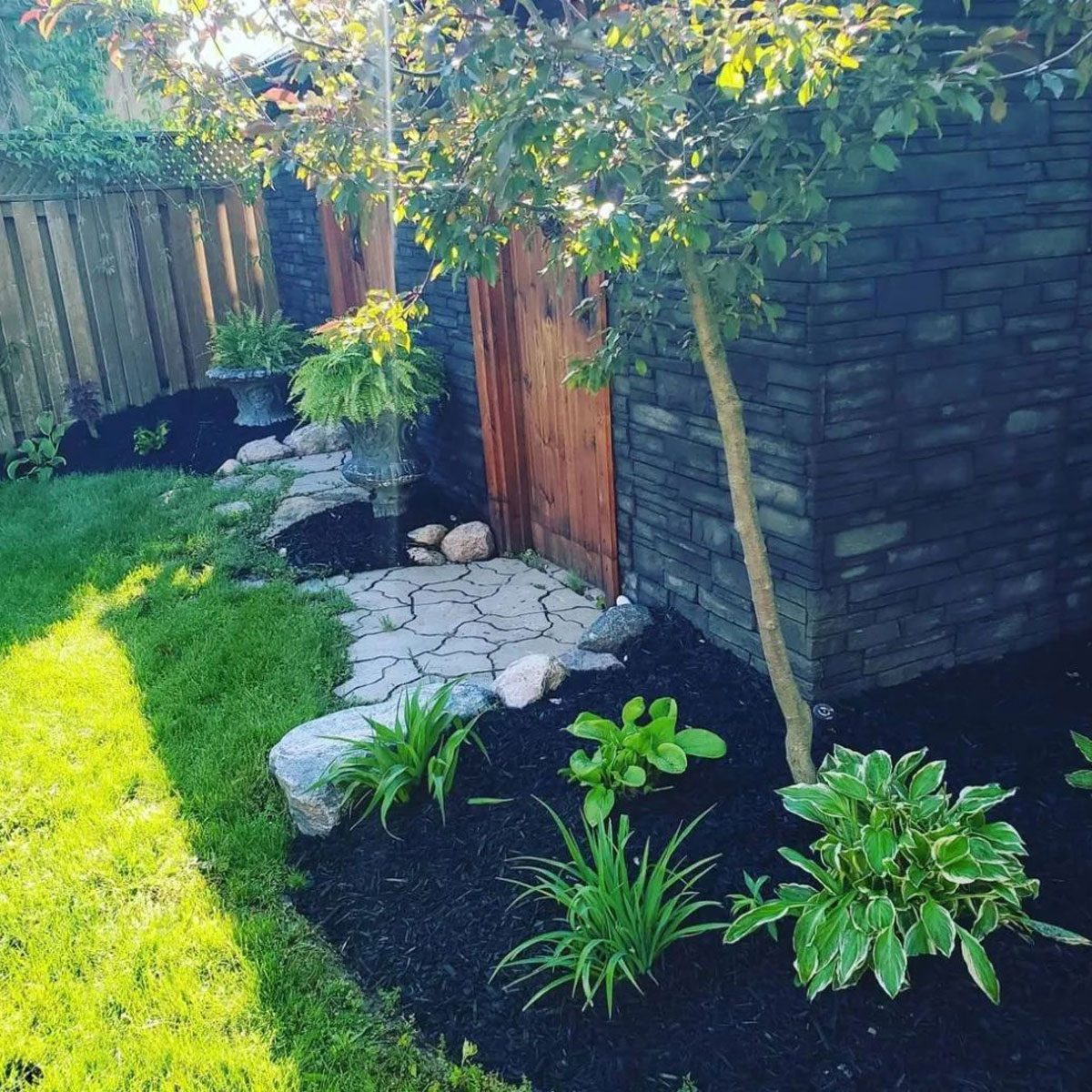 Keep Shady Areas Warm With Black Mulch