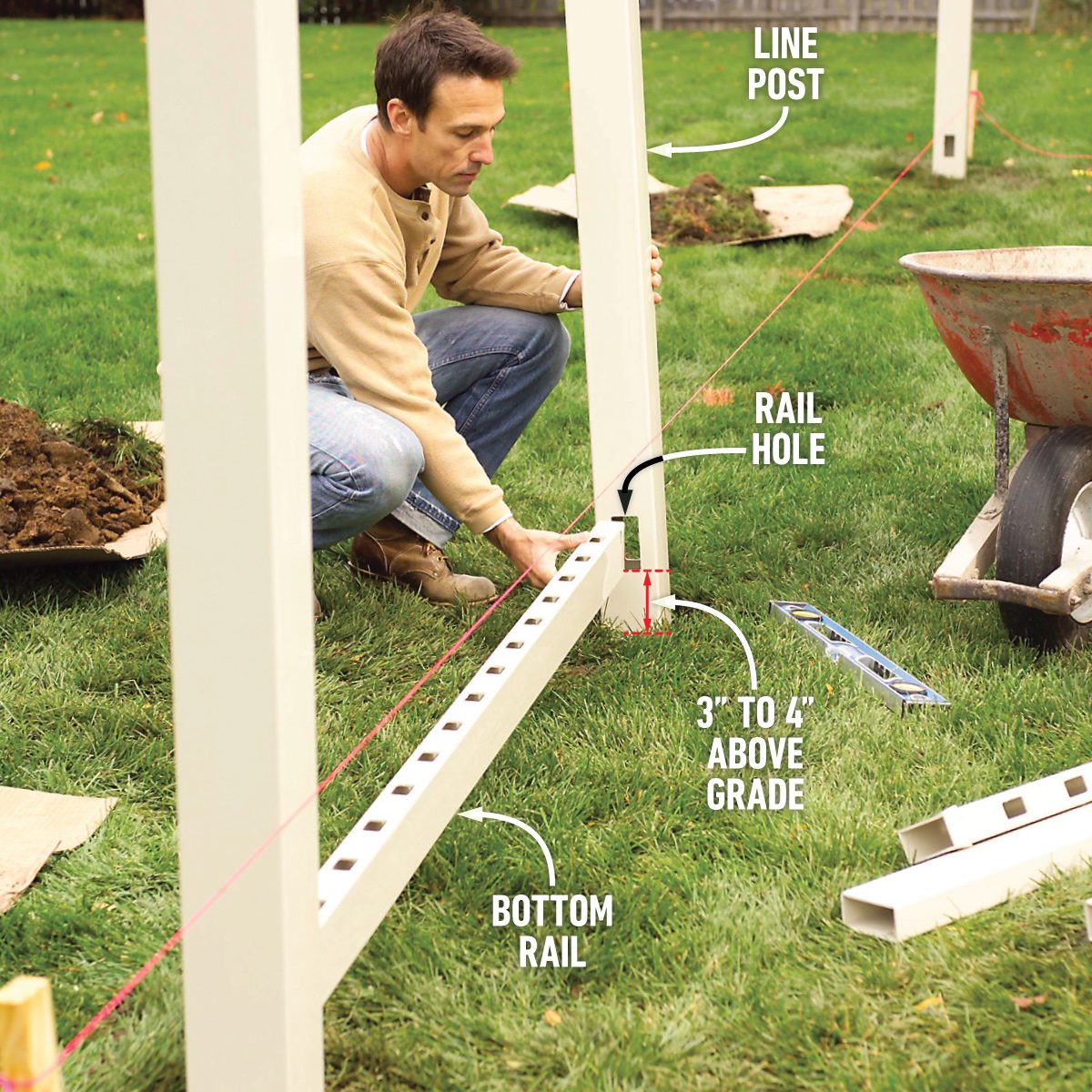 How To Install A Vinyl Fence Plumb posts