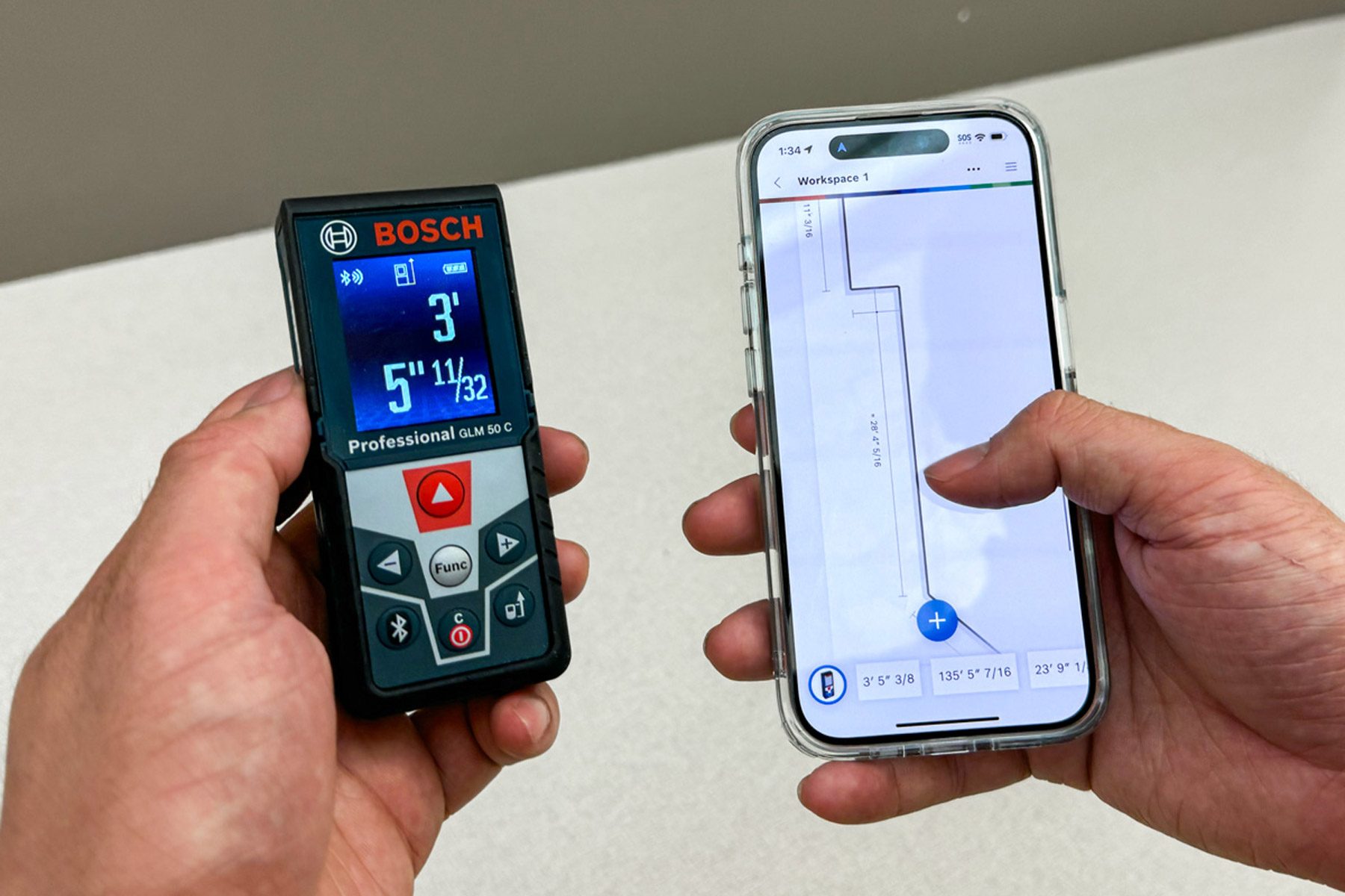 Bosch Laser Measure mobile app testing