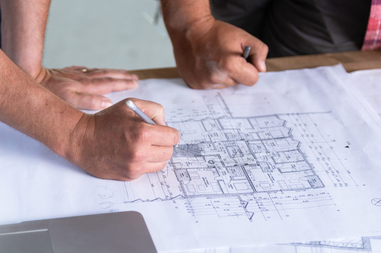 Reviewing Blueprint for electrical permit