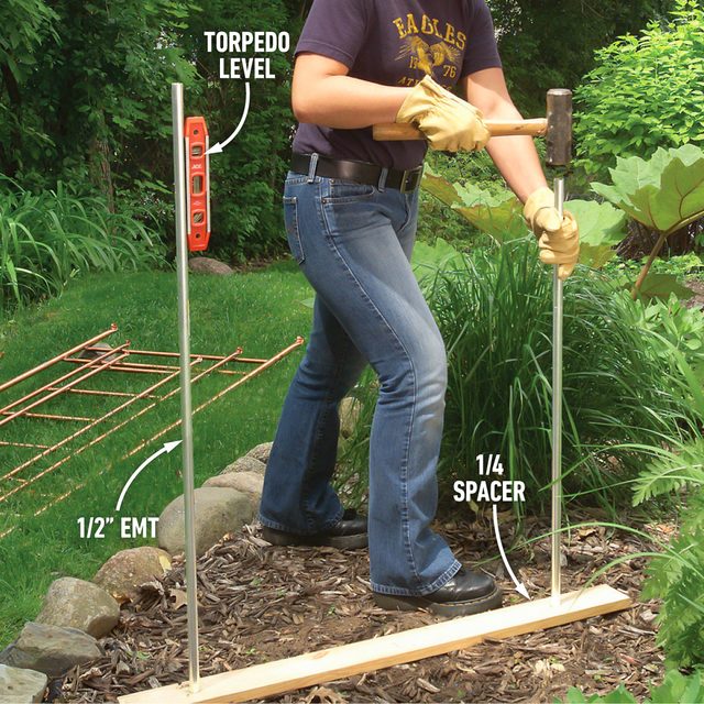 How To Build A Copper Trellis For Your Garden