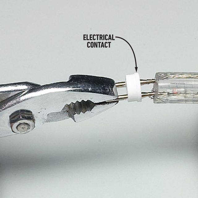 How To Install Low Voltage Deck Lighting Insert the contact pins