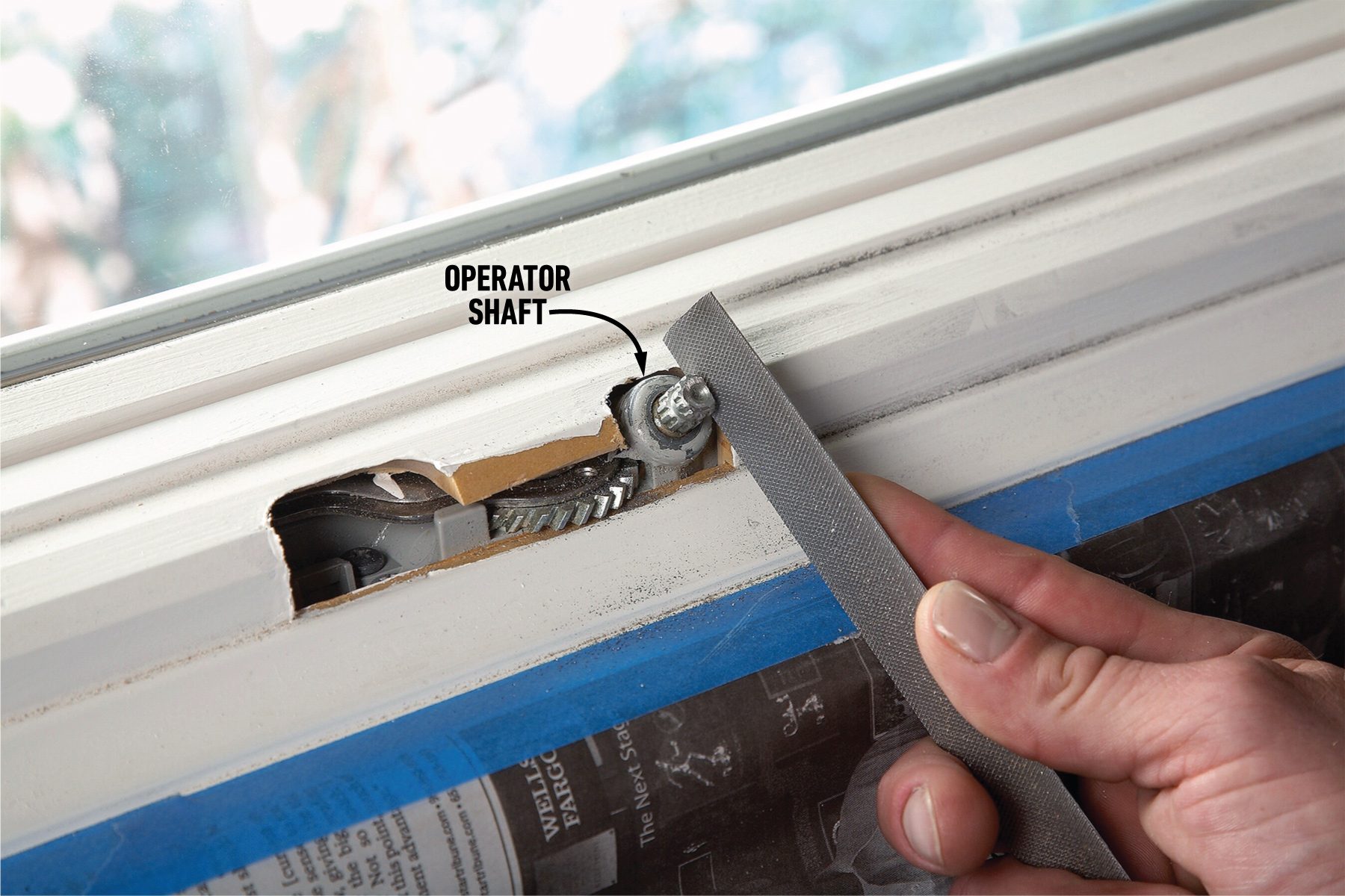 How To Repair Casement Windows File the shaft