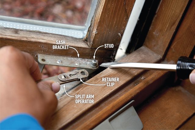 How To Repair Casement Windows Pry off split arm operator