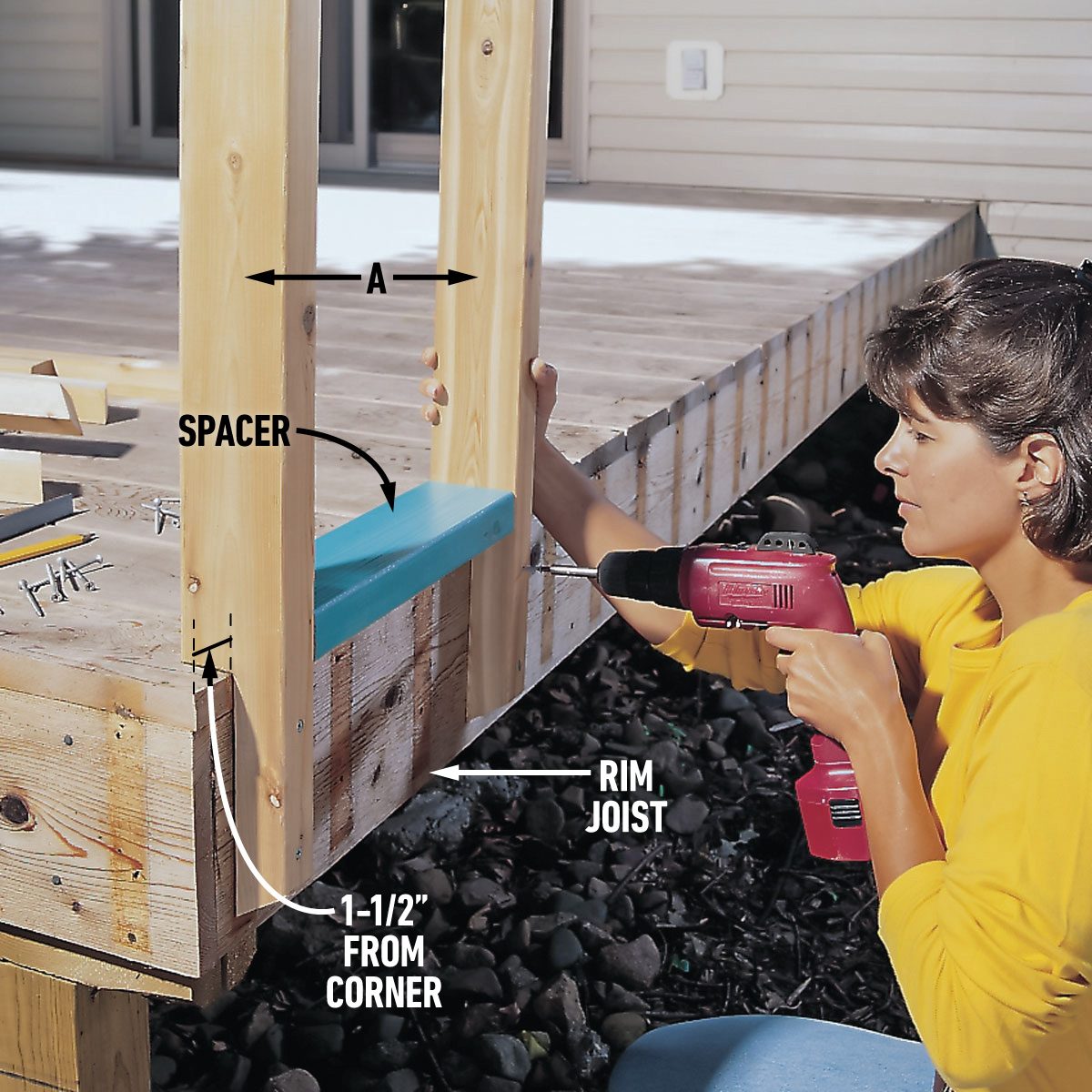 How To Build a Privacy Screen for Your Deck Plumb And Fasten The Posts