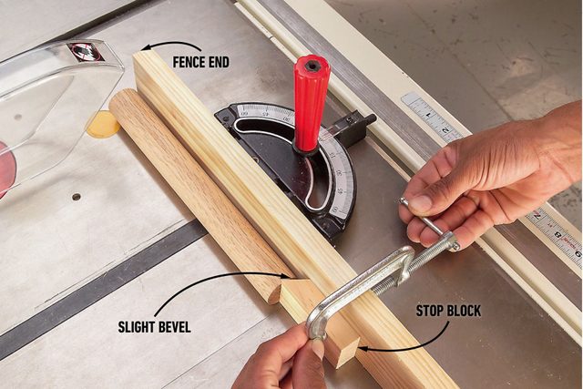 Attach A Stop Block To The Fence